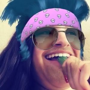 blue haired fellow friend billy joan